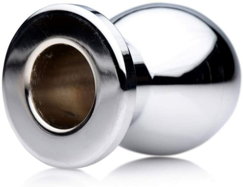 Анальна пробка тунель металева Small Abyss Steel Hollow Anal Plug - Зображення 3