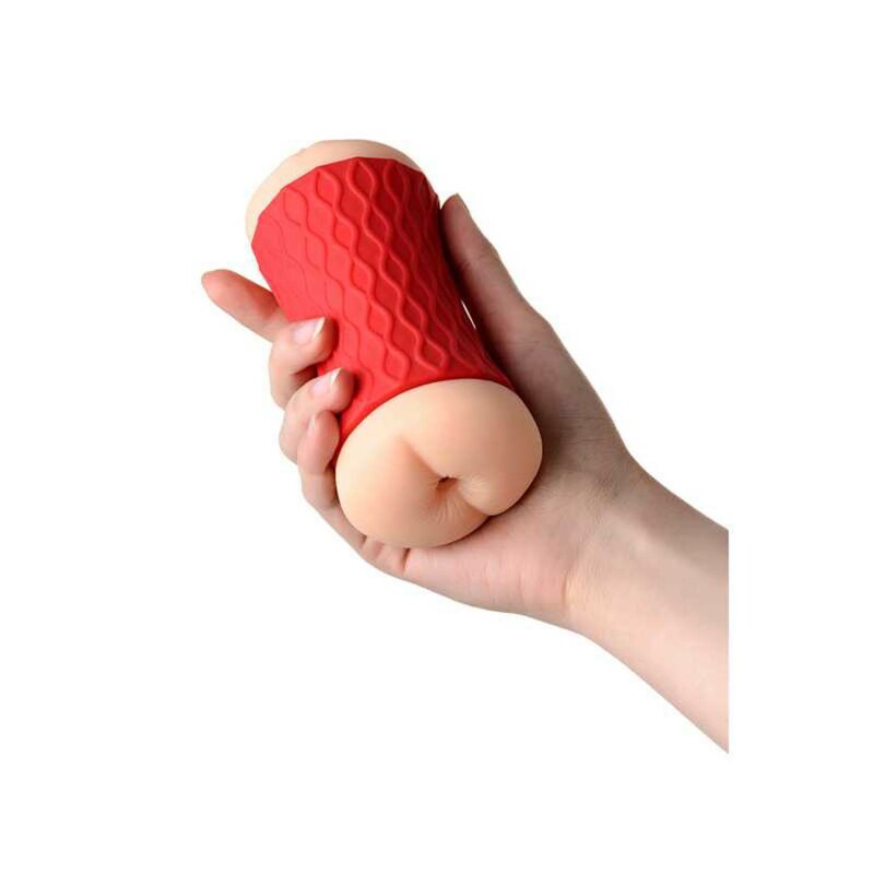Мастурбатор двосторонній Вагіна і анус Nadin, TPR, тілесний, 14,5 см - Зображення 4