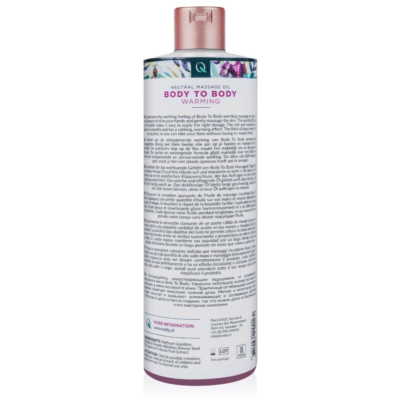 Масажне масло зігріваюче для всього тіла Exotio massage Body to body warming 500 ml - Зображення 2