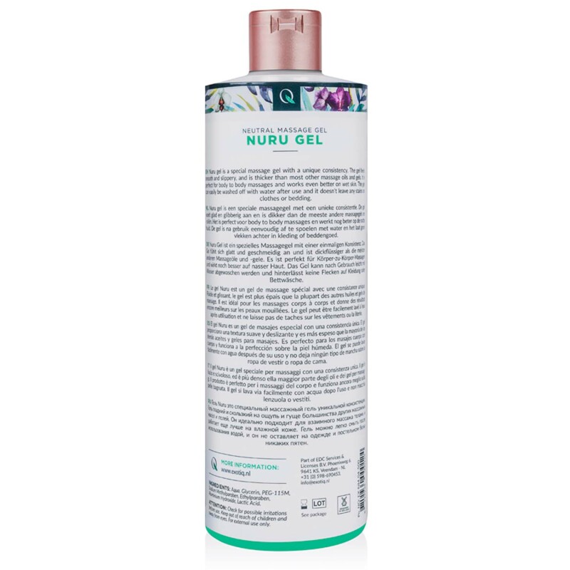 Масажне масло Exotio massage Nuru Gel 500 ml - Зображення 1