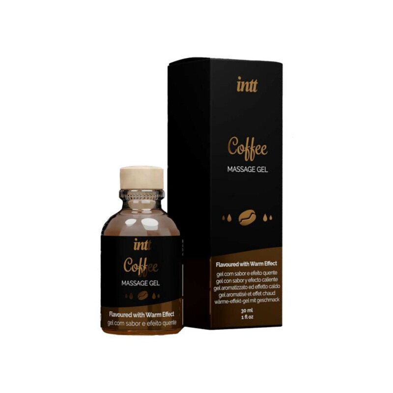 Масажний гель Intt Coffee, 30 мл, зі зігріваючим ефектом, зі смаком кави - Изображение 2