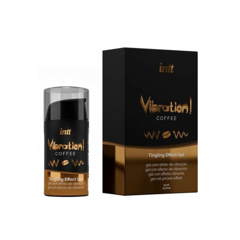 Рідкий вібратор Intt Vibration Coffee, 15 мл, зі смаком кави - Зображення 1
