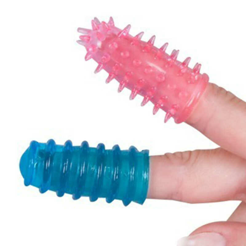 Насадки на палець рельєфні, Yoy2Toys різнокольорові, 2 шт