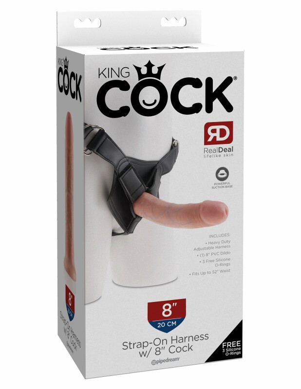 Страпон Pipedream King Cock Strap-On Harness, 20 см