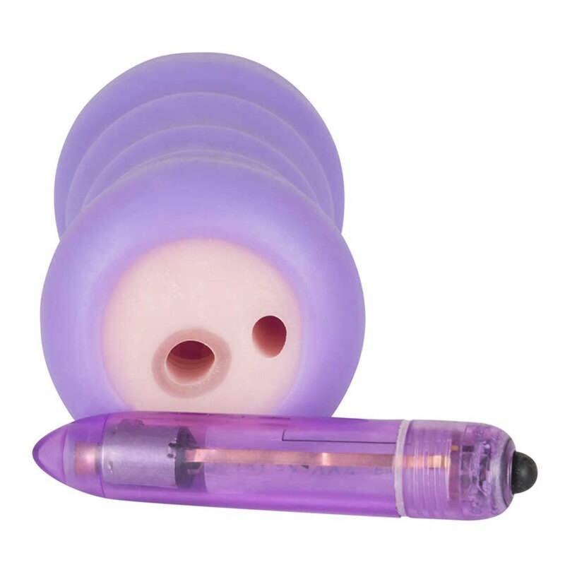 Мастурбатор компактний Purple TPR Pussy Masturbator - Изображение 1