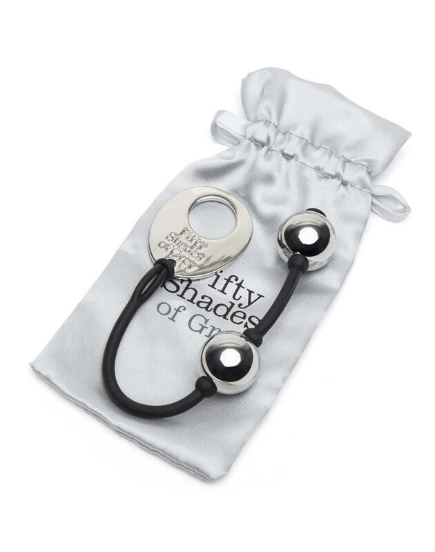 Вагінальні кульки міні Fifty Shades Of Grey металеві, сріблясті, 21.5 х 2.2 см - Зображення 5