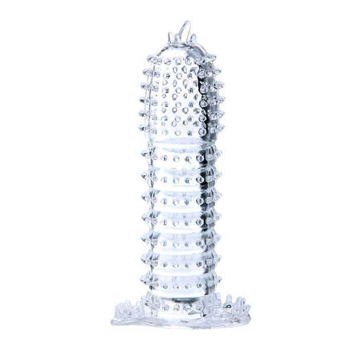 Прозрачная насадка на член с усиками - Silikon Sleeve, Clear
