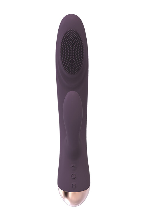 Вібратор кролик з підігрівом Dream Toys фіолетовий, 16 х 3.6 см - Изображение 2