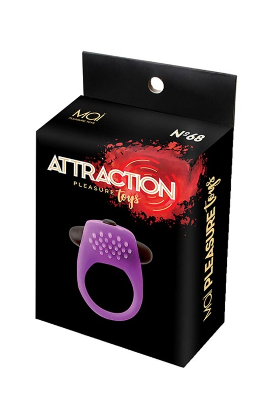 Віброкільце з рельєфом VIBRATING RING PURPLE - Зображення 2