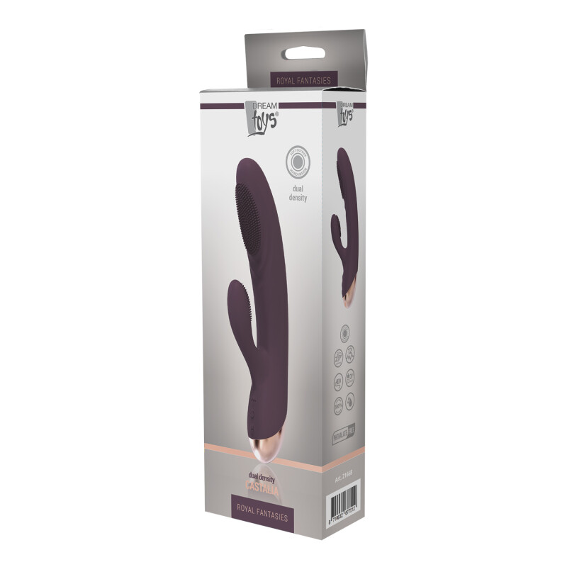 Вібратор кролик з підігрівом Dream Toys фіолетовий, 16 х 3.6 см - Изображение 4