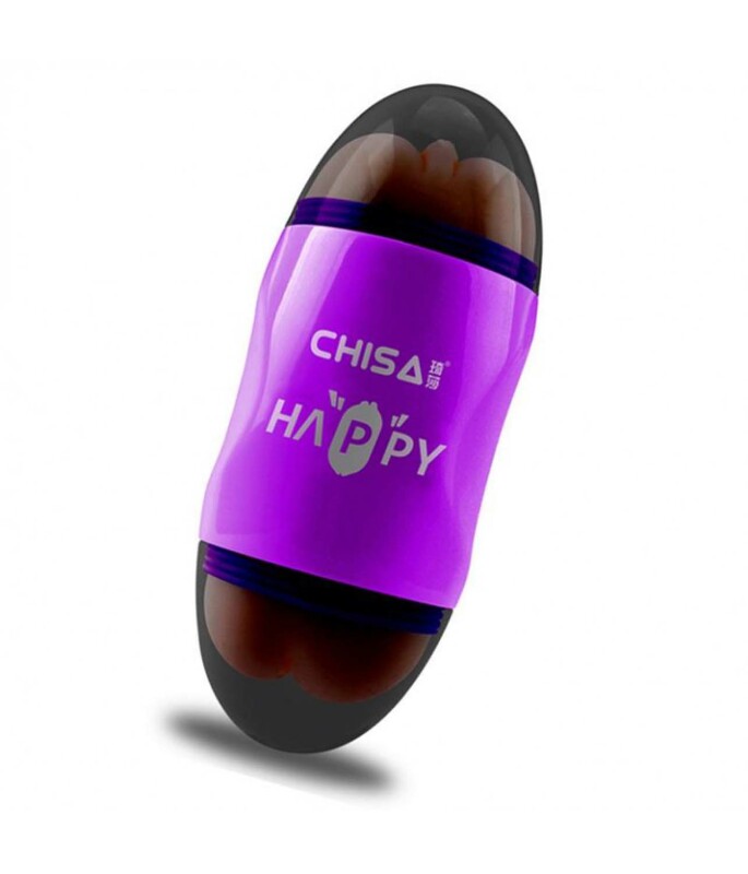 Мастурбатор вагина и анус двухсторонний с вибрацией - Happy Cup Mouth &amp; Ass Masturbator - Изображение 1