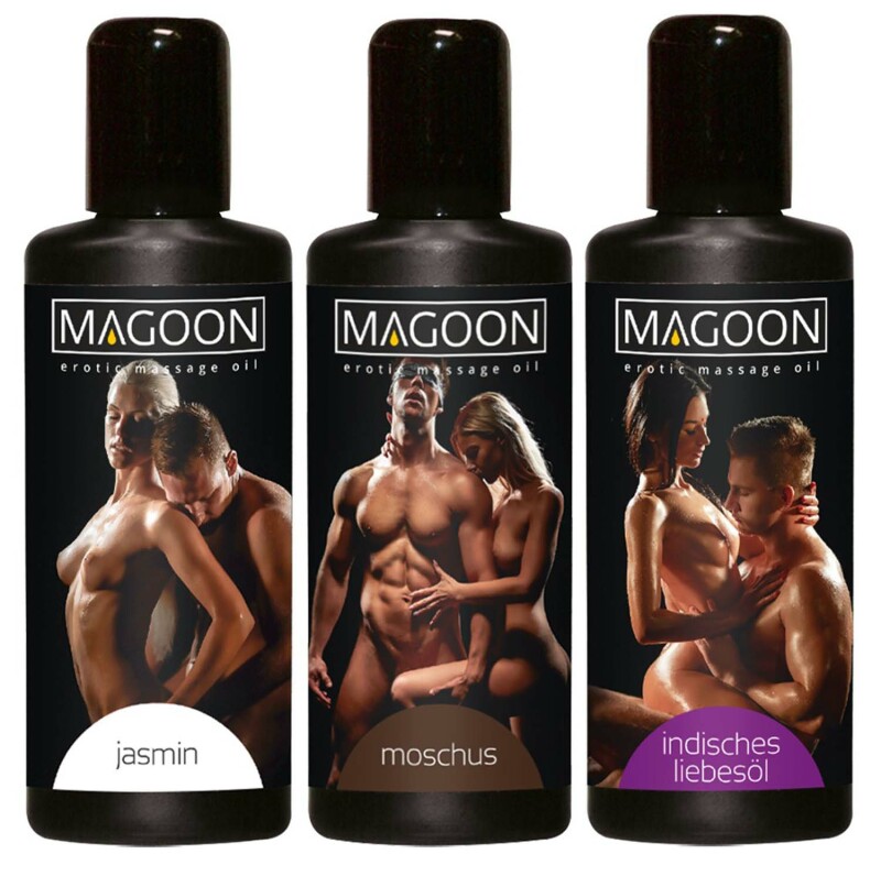 Набір масажних масел-Magoon Massage-le Set, 3 флакони по 50 мл
