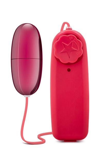 Віброяйце Blush B Yours з пультом, рожеве, 5.7 х 2.4 см
