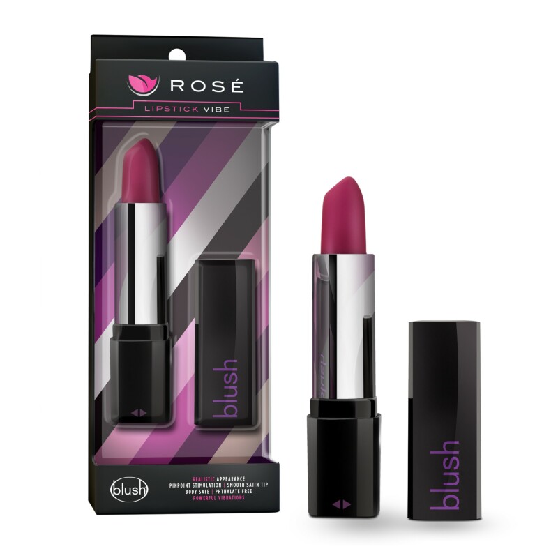 Вібратор помада ROSE LIPSTICK VIBE в гігієнічному футлярі, 10.1 см х 1.9 см - Изображение 1