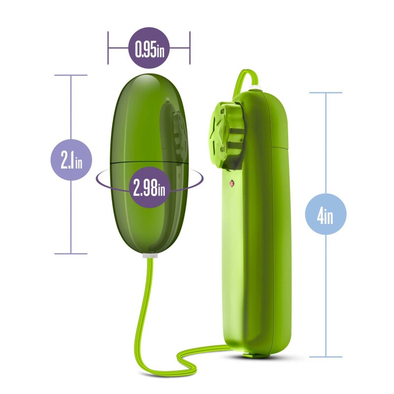 Віброяйце з пультом управління зелене POWER BULLET LIME - Изображение 2