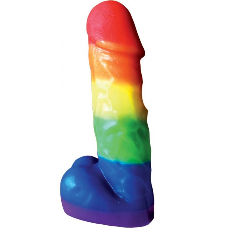 Свеча в форме радужного члена Pecker Party Candle - Изображение 1