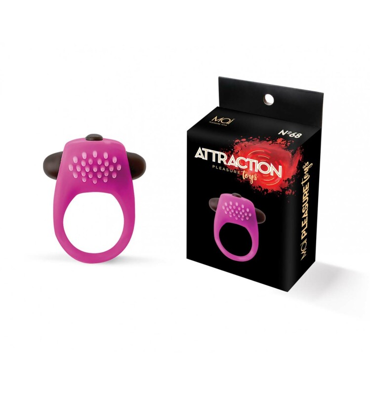 Віброкільце з рельєфом VIBRATING RING PURPLE - Зображення 1