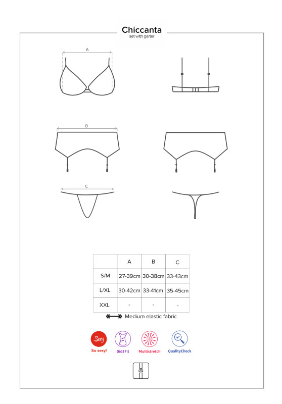 Еротичний мереживний комплект чорного кольору, L / XL - Изображение 8