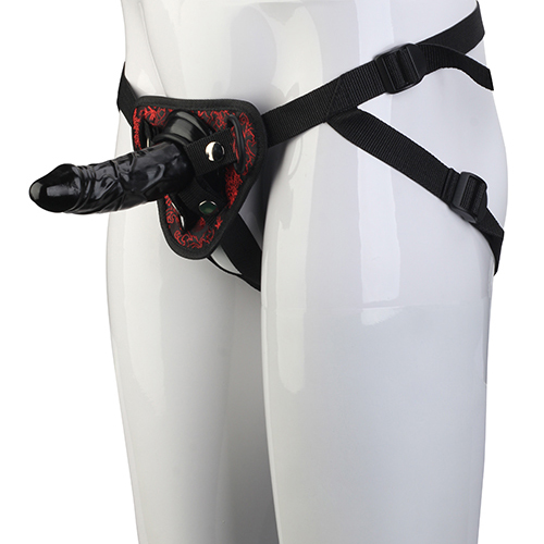 Страпон Dream Toys Blaze на трусиках з вишивкою, чорний, 13 х 4 см - Изображение 4
