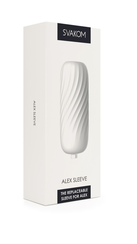 Змінна насадка для мастурбатора Svakom Alex Sleeve, біла - Изображение 4