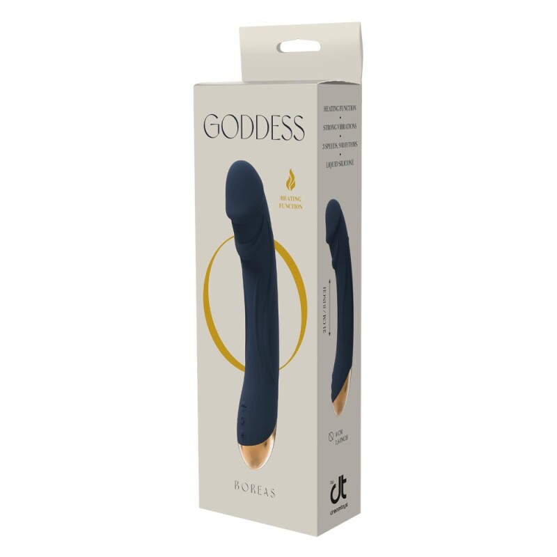 Вібратор для точки G Dream Toys Boreas з підігрівом, синій, 21 х 3.9 см - Изображение 1