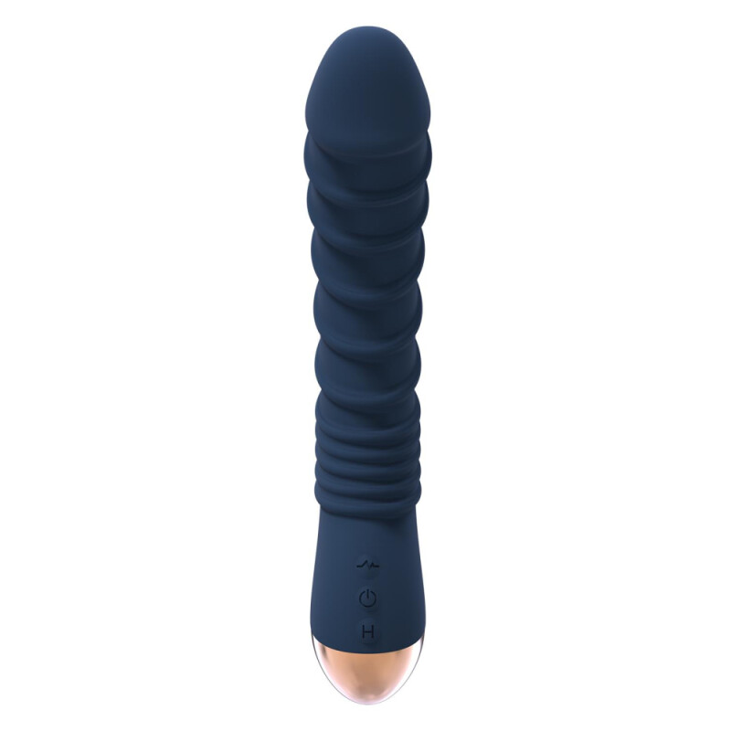 Вібратор для точки G Dream Toys Aeolus з підігрівом, синій, 21 х 4 см - Изображение 4