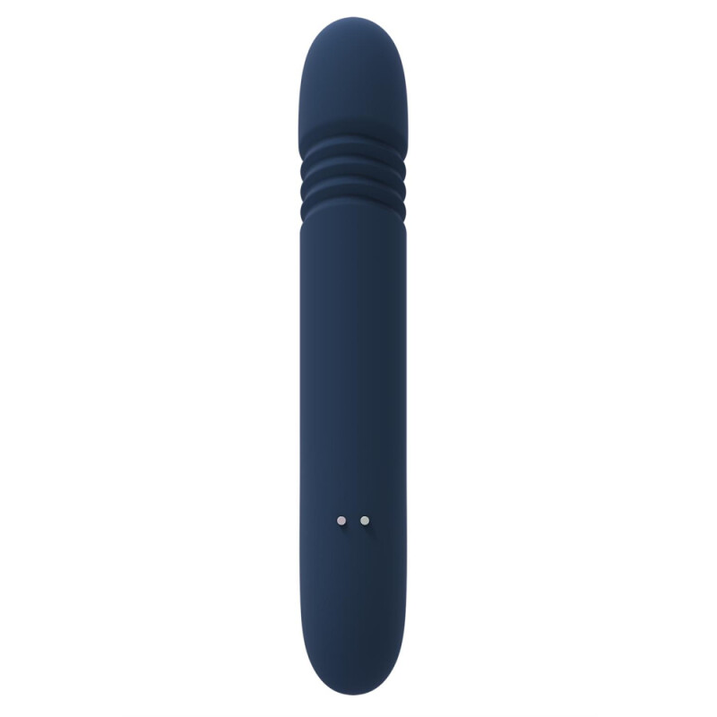 Вібратор-кролик Dreamtoys Zephyros з фрикціями, синій, 23 х 3.7 см - Изображение 5