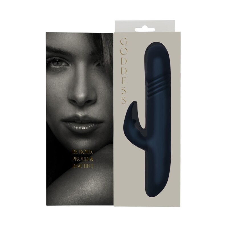 Вібратор-кролик Dreamtoys Zephyros з фрикціями, синій, 23 х 3.7 см - Изображение 7