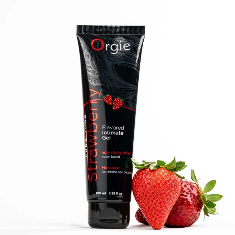 Їстівний лубрикант Orgie Lube Tube зі смаком полуниці, 100 мл - Изображение 1