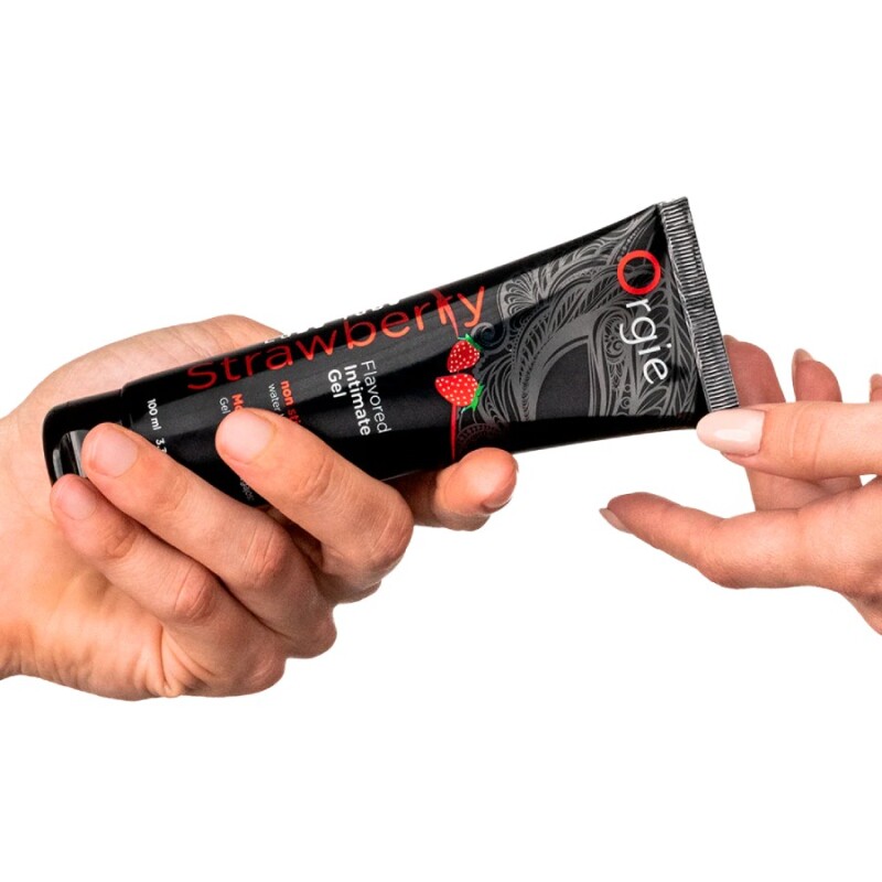 Їстівний лубрикант Orgie Lube Tube зі смаком полуниці, 100 мл - Изображение 2