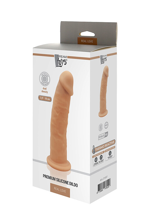 Фалоімітатор реалістичний Dream Toys термоактивний, тілесний, 18.4 см х 4 см - Изображение 1