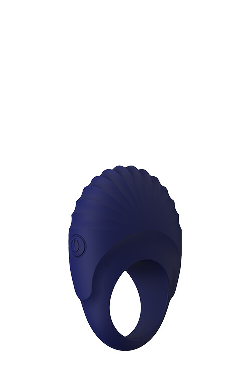 Ерекційне віброкільце Dream Toys Blue Evolution Pallas, синього кольору - Изображение 3