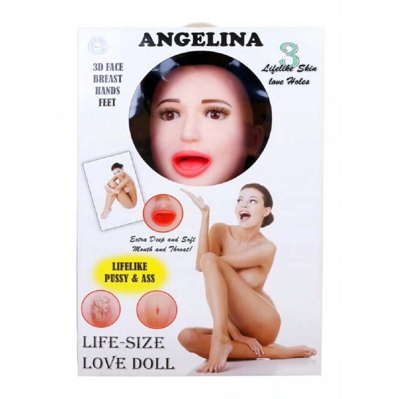 Кукла надувная Angelina 3D с руками, ногами и вставкой из киберкожи и вибростимуляцией - Зображення 3