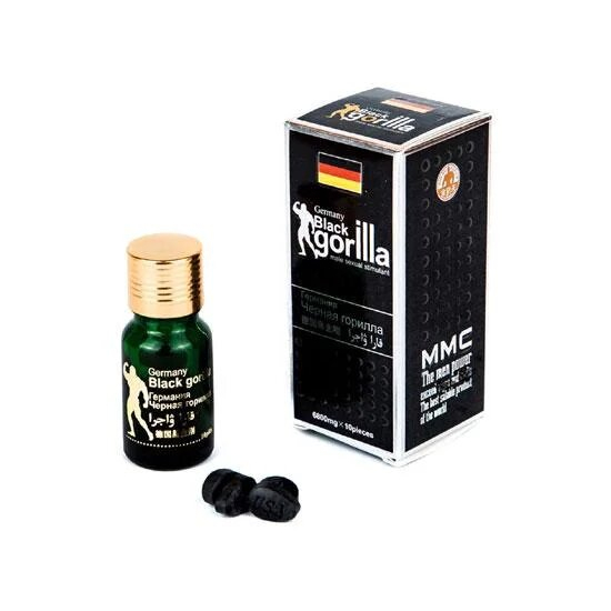 Таблетки для потенції Black Gorilla, 10 шт - Зображення 1
