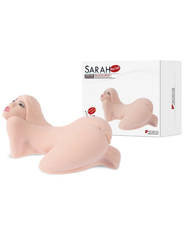 Мастурбатор-лялька міні, з трьома отворами, кібершкіра, Kokos Sarah Mini Doll - Изображение 4