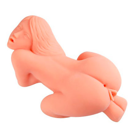 Мастурбатор-лялька міні, з трьома отворами, кібершкіра, Kokos Sarah Mini Doll