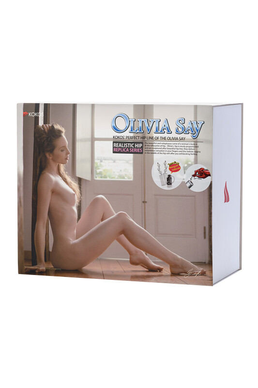 Мастурбатор півторс Kokos Olivia say з кібершкіри, тілесний - Зображення 5