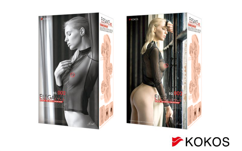 Мастурбатор реалістичний, кібершкіра, рельєфний, Kokos Elegance 002 16 см - Зображення 2