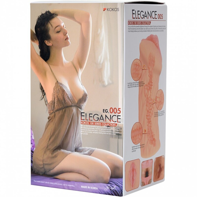 Мастурбатор ультрареалістик, з кібершкіри Kokos Elegance, 16см - Изображение 1