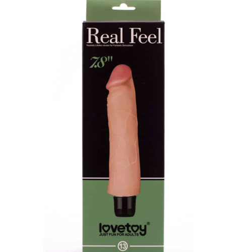 Вібратор реалістичний 13 Real Feel Vibrator Flesh, 20 см х 3.8 см - Изображение 4