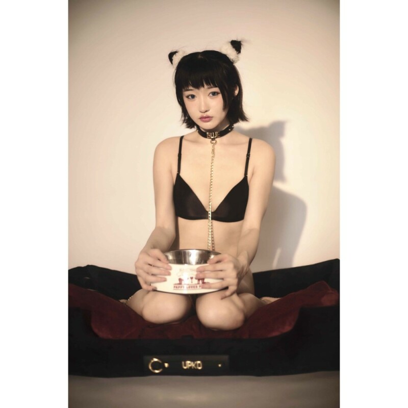 Миска для BDSM Pet-Play (Ігри в господаря і вихованця) UPKO х TOUCHDOG Puppy's Bowl, чорна - Зображення 6