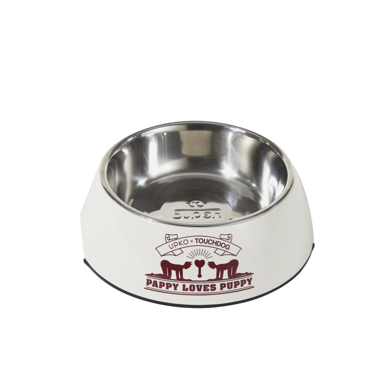 Миска для BDSM Pet-Play (Ігри в господаря і вихованця) UPKO х TOUCHDOG Puppy's Bowl, Біла - Зображення 2