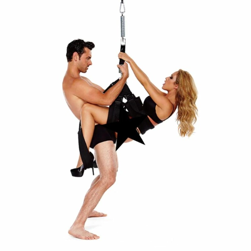 Гойдалка для сексу Whipsmart Pleasure Swing нейлонова, чорна