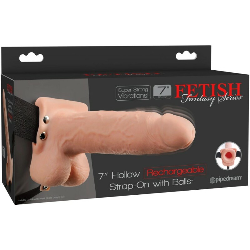 Фаллопротез реалістичний Pipedream Fetish Fantasy з вібрацією, бежевий, 20 х 5.3 см