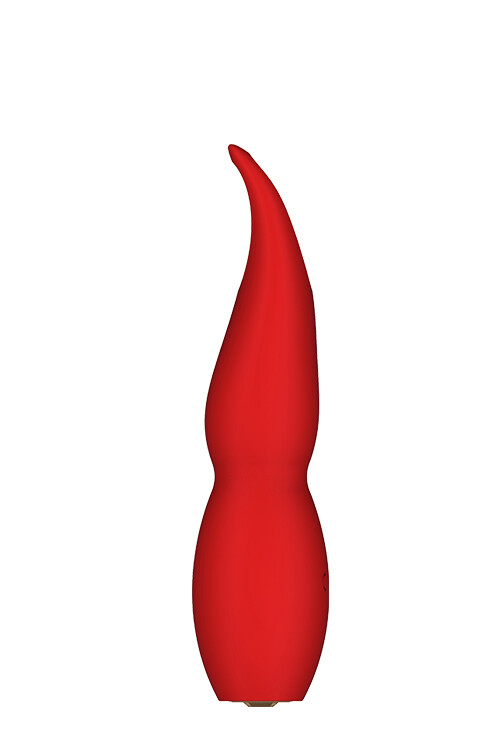 Вібратор Dream Toys з гнучким наконечником пелюсткою, червоний - Зображення 5