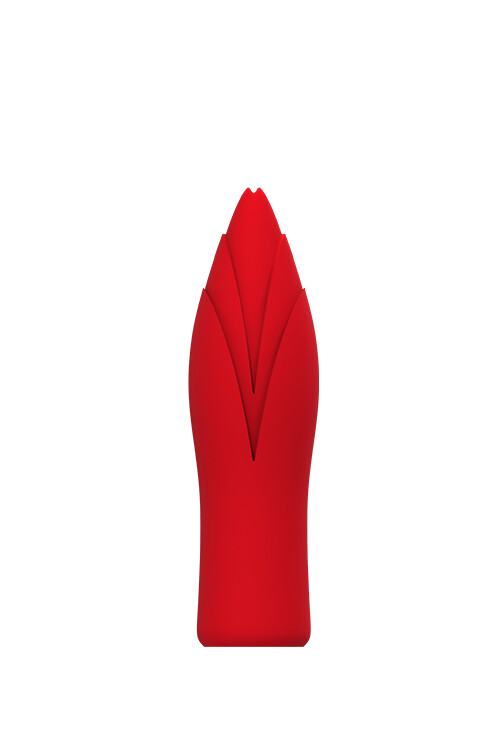 Мінівібратор Dream Toys Red Revolution зі знімною віброкулею, червоний, 10 х 3 см - Зображення 3