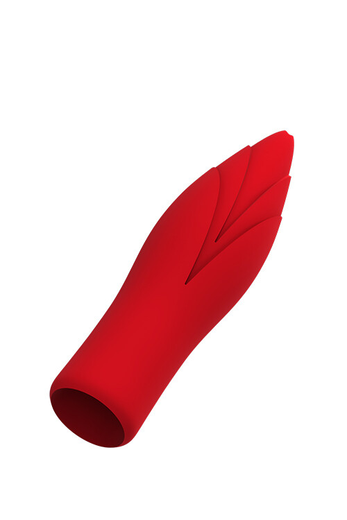 Мінівібратор Dream Toys Red Revolution зі знімною віброкулею, червоний, 10 х 3 см - Зображення 5