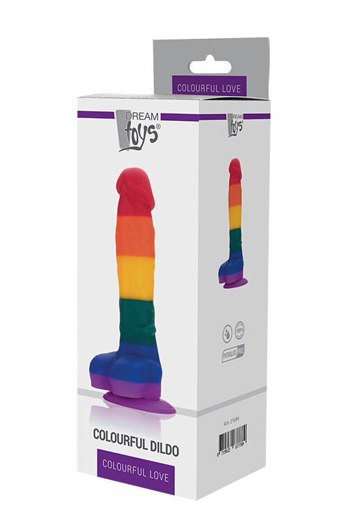 Фалоімітатор на присоску Dream Toys Pride, Різнокольоровий - Изображение 1
