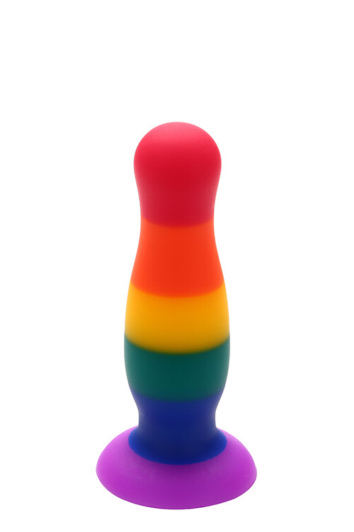 Анальна пробка Dream Toys Colourful Love на присці, 13 х 3.4 см
