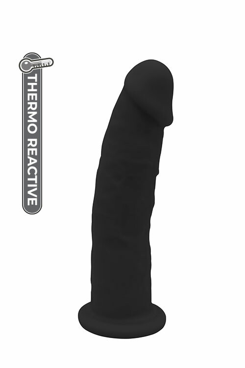 Фалоімітатор реалістичний Dream Toys термоактивний, чорний, 18.4 см х 4 см